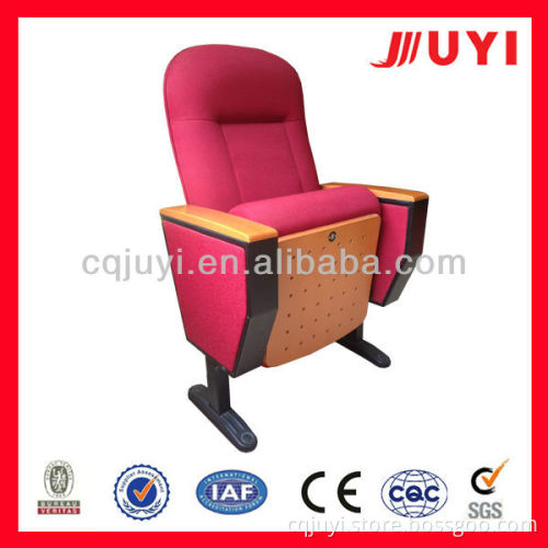 JY-605M factory price prayer chair wood back and armrest fabric cover prayer chair